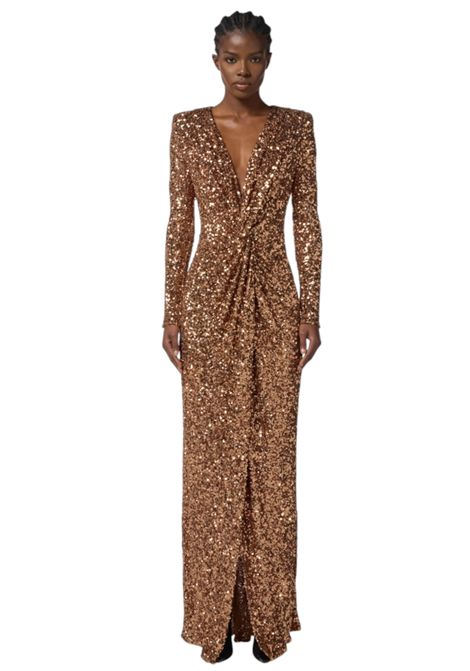 Abito Red Carpet in paillettes ELISABETTA FRANCHI | Abiti | ABR3057E2EC1